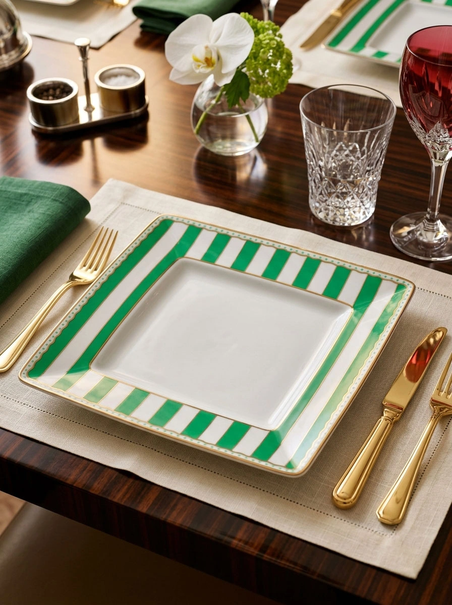 Apple Green Square Plate