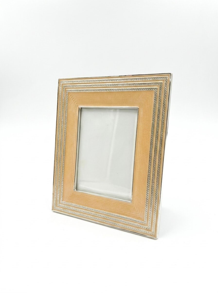 Enamel Photo Frame Peach Enamel
