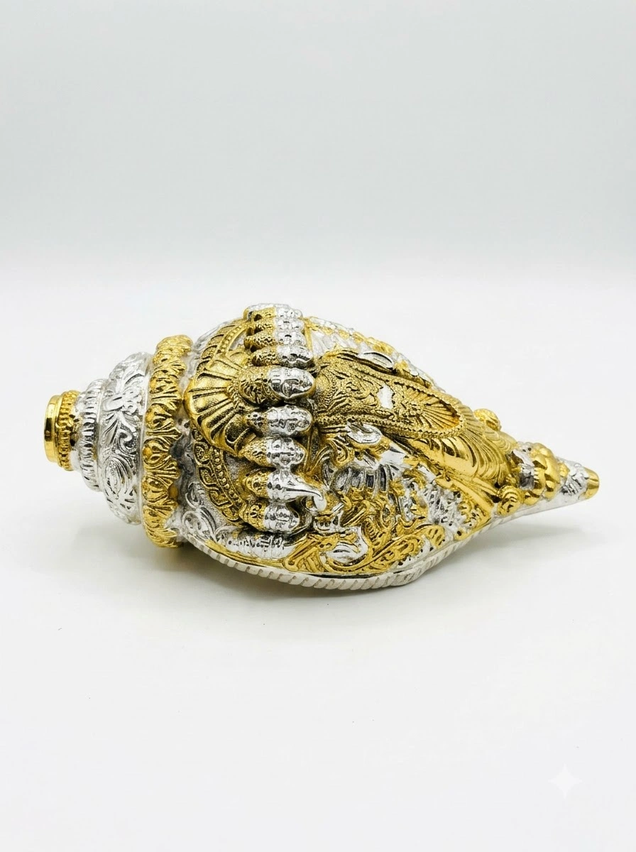 Lotus Vishnu Shankh (Dual Tone)
