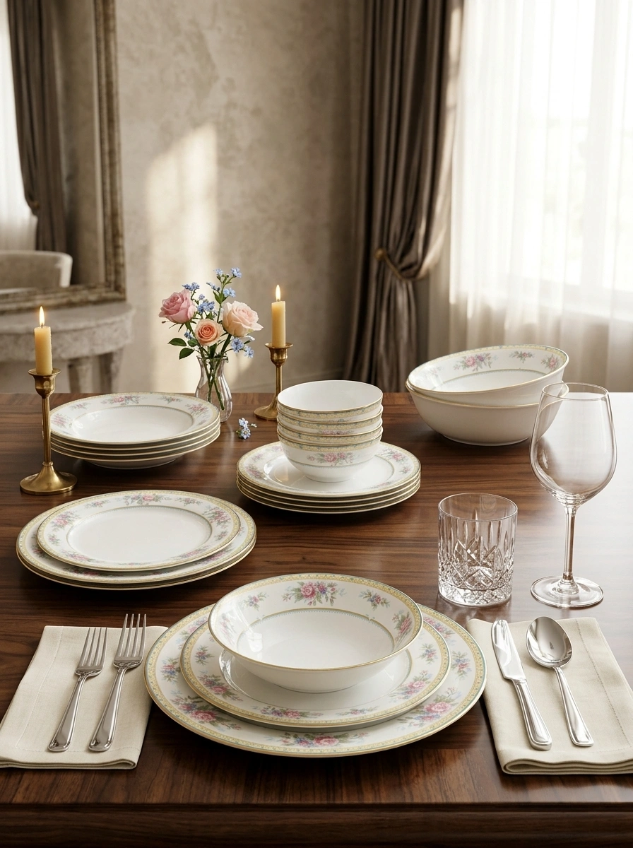 Flourishing Meadow Dinner Set 21 Pc