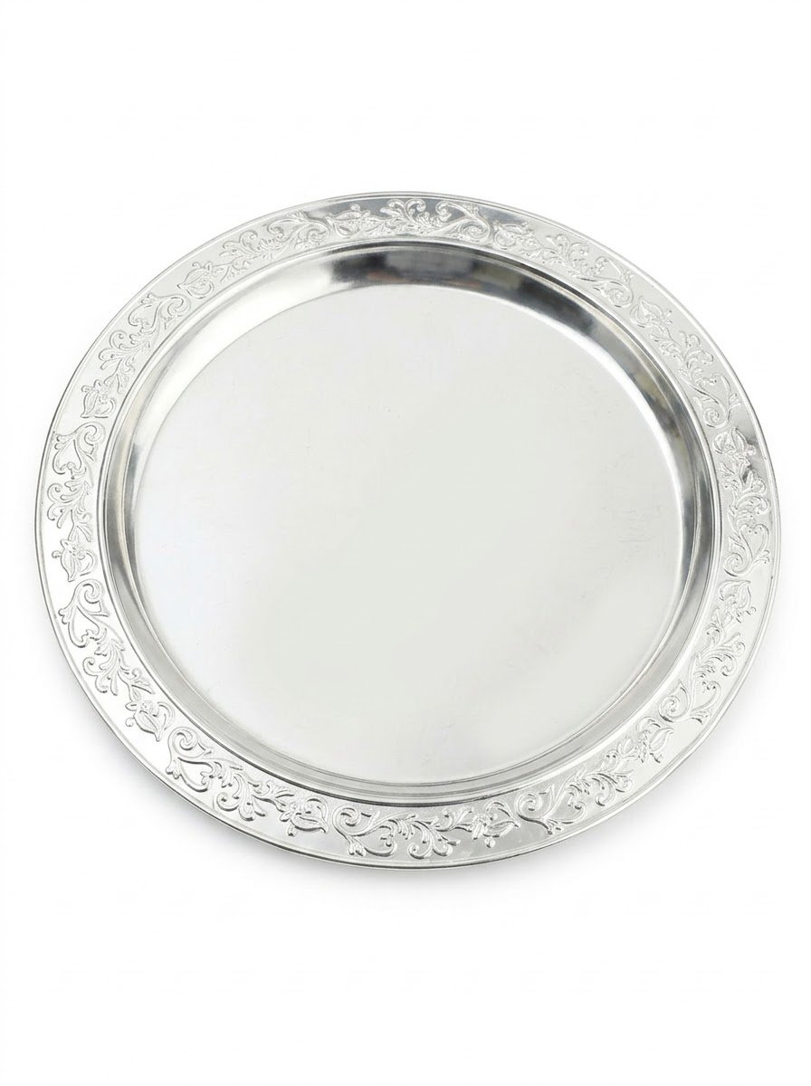 Round Etched Tray