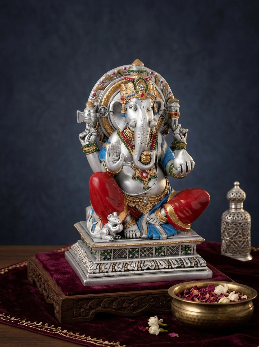 Ganesha Ji with Rectangle Base