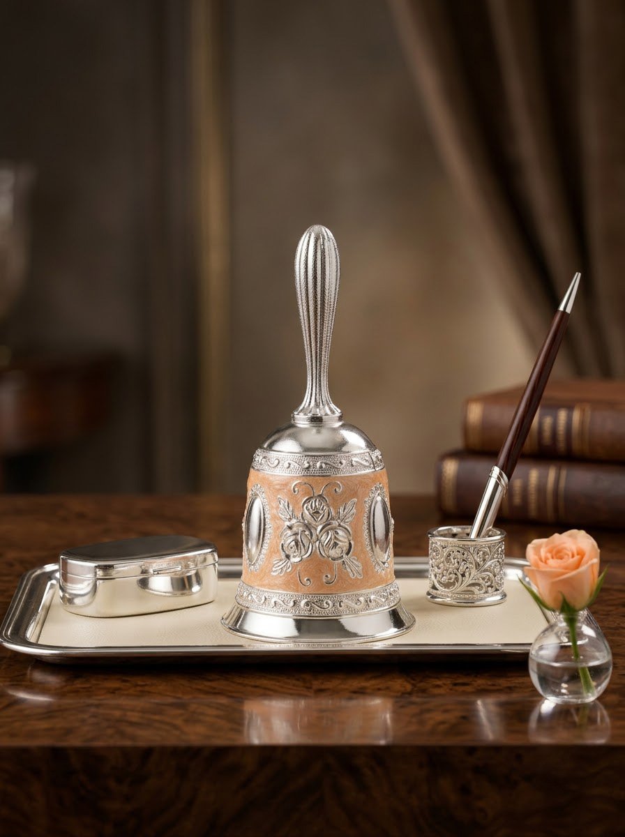 Rose Bell- Peach Enamel