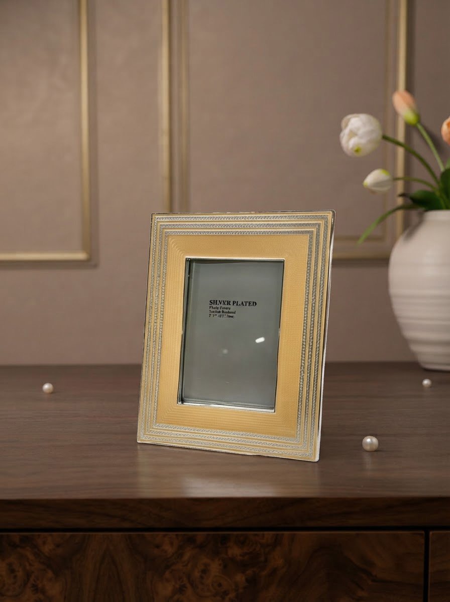 Enamel Photo Frame Peach Enamel