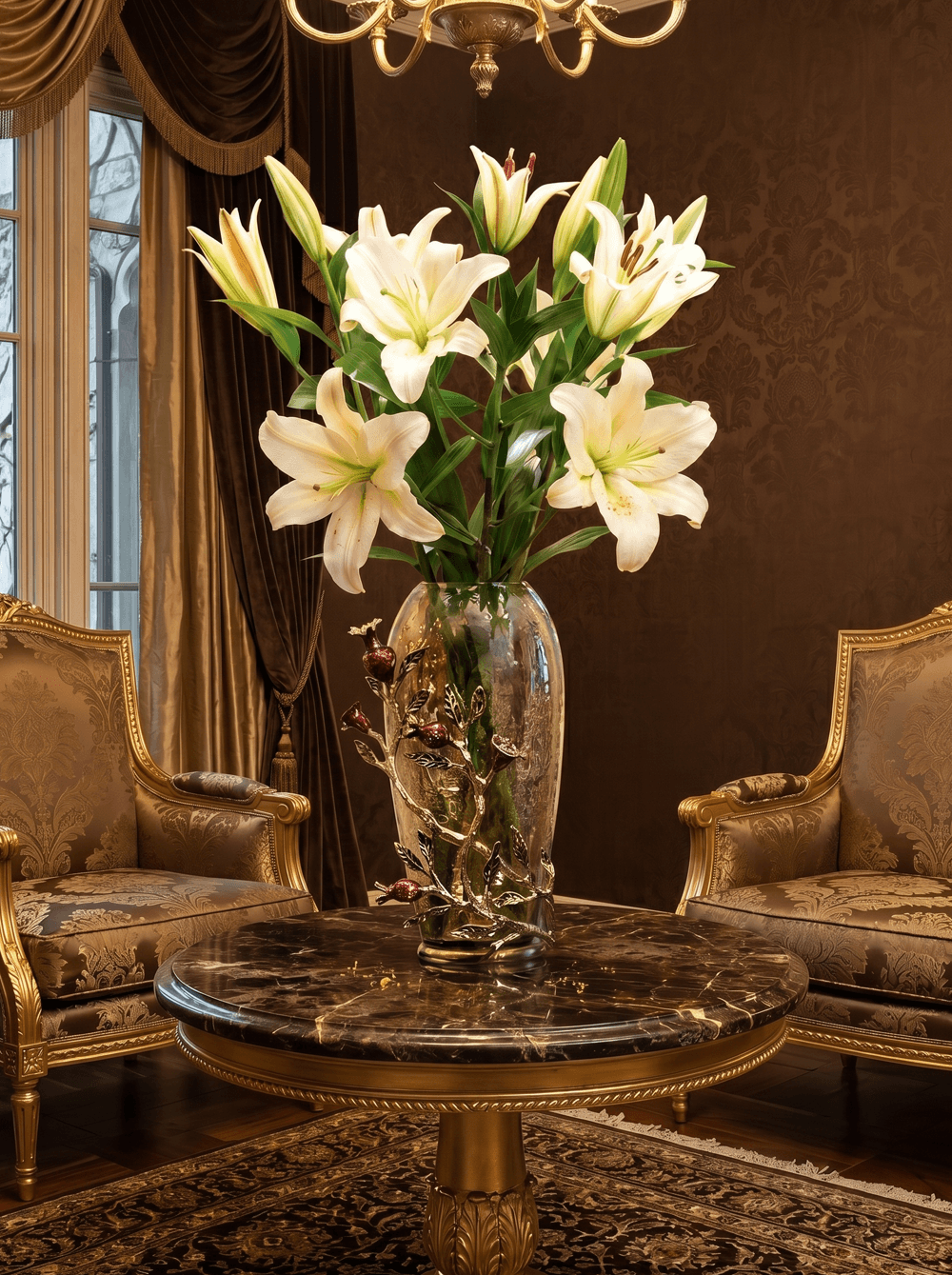 Vase in Gold Finish