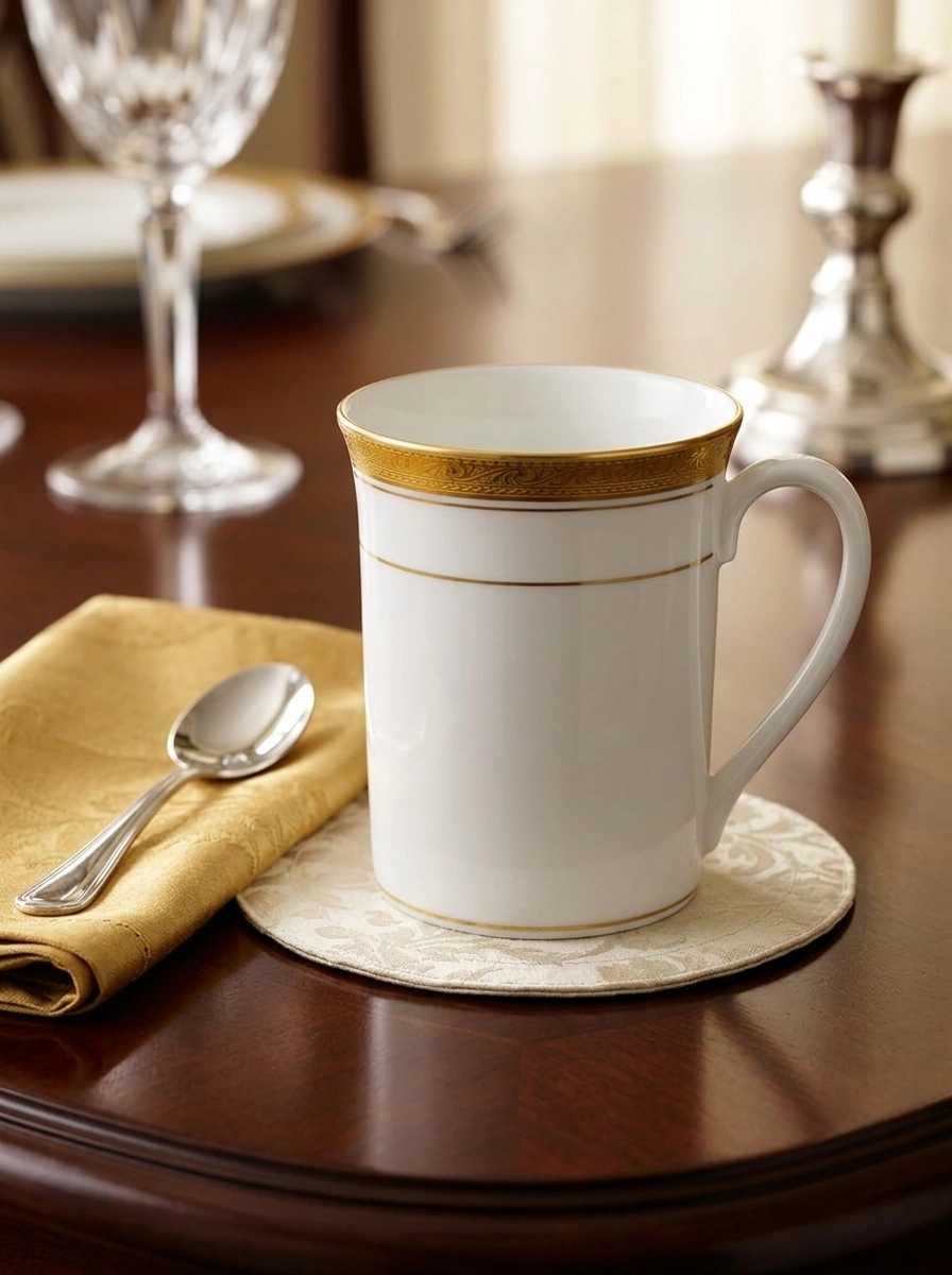 Crestwood Gold Mug - White Box