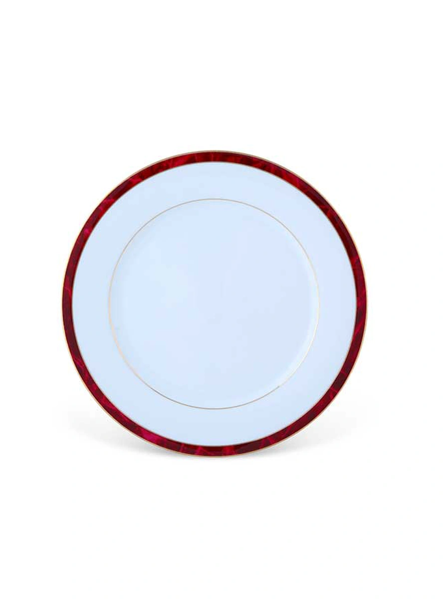 Marble Red Dinner Set 21 Pc