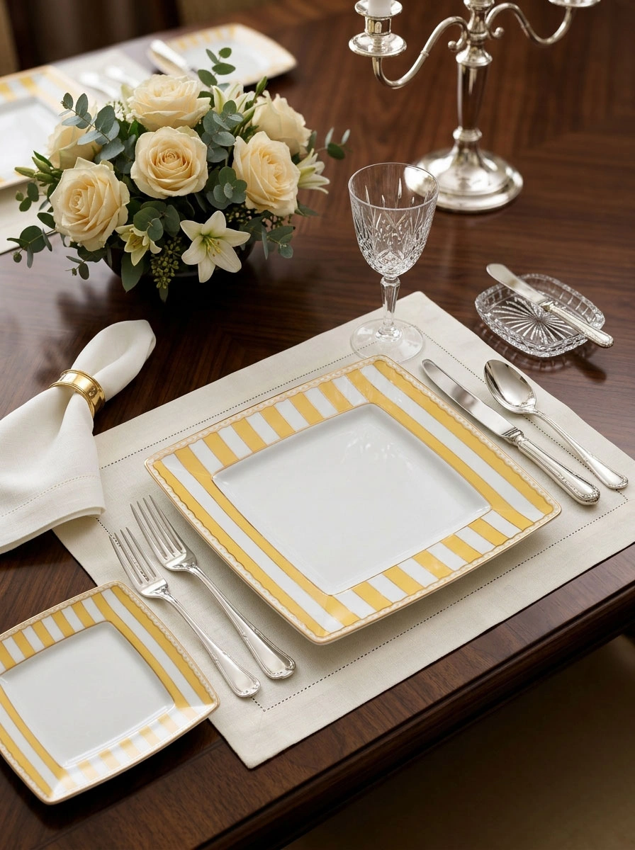 Yellow Square Plate image 2
