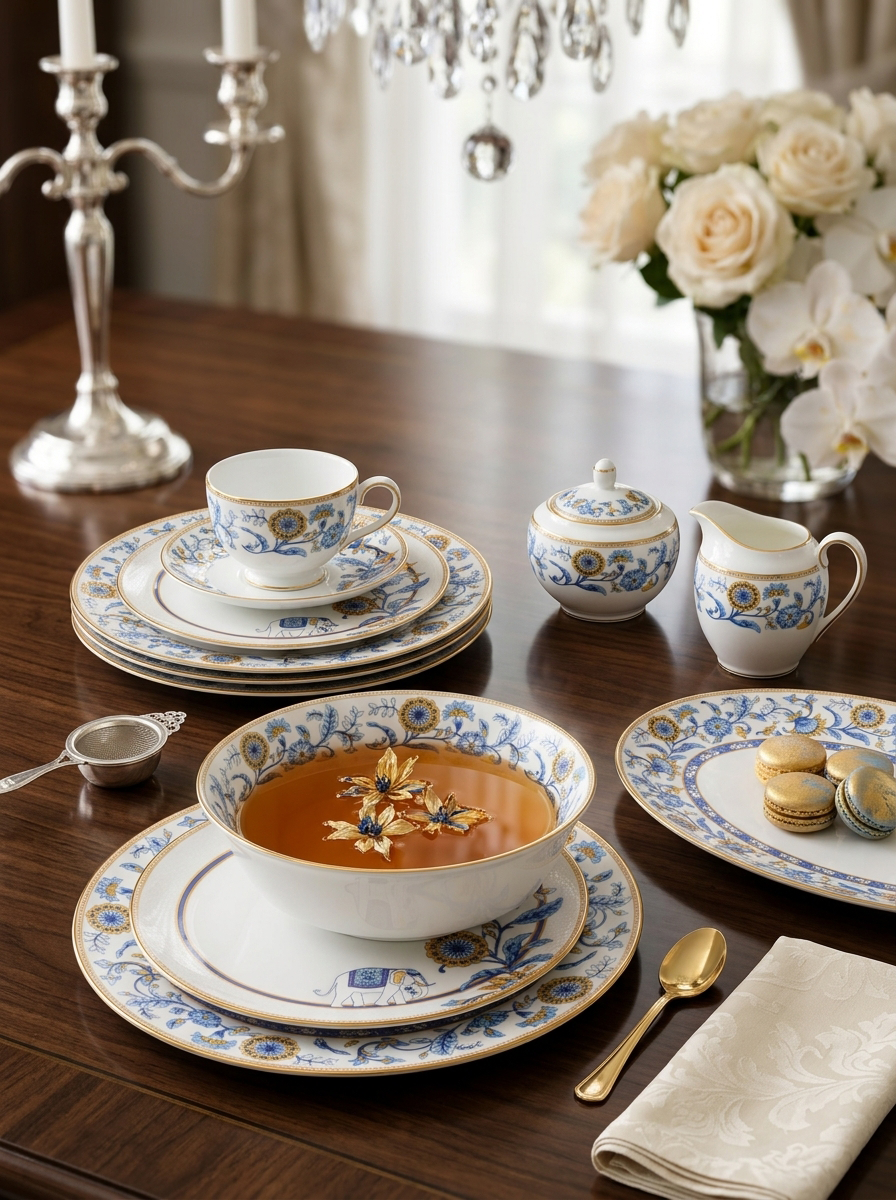 Tusker Blue Dinner Set