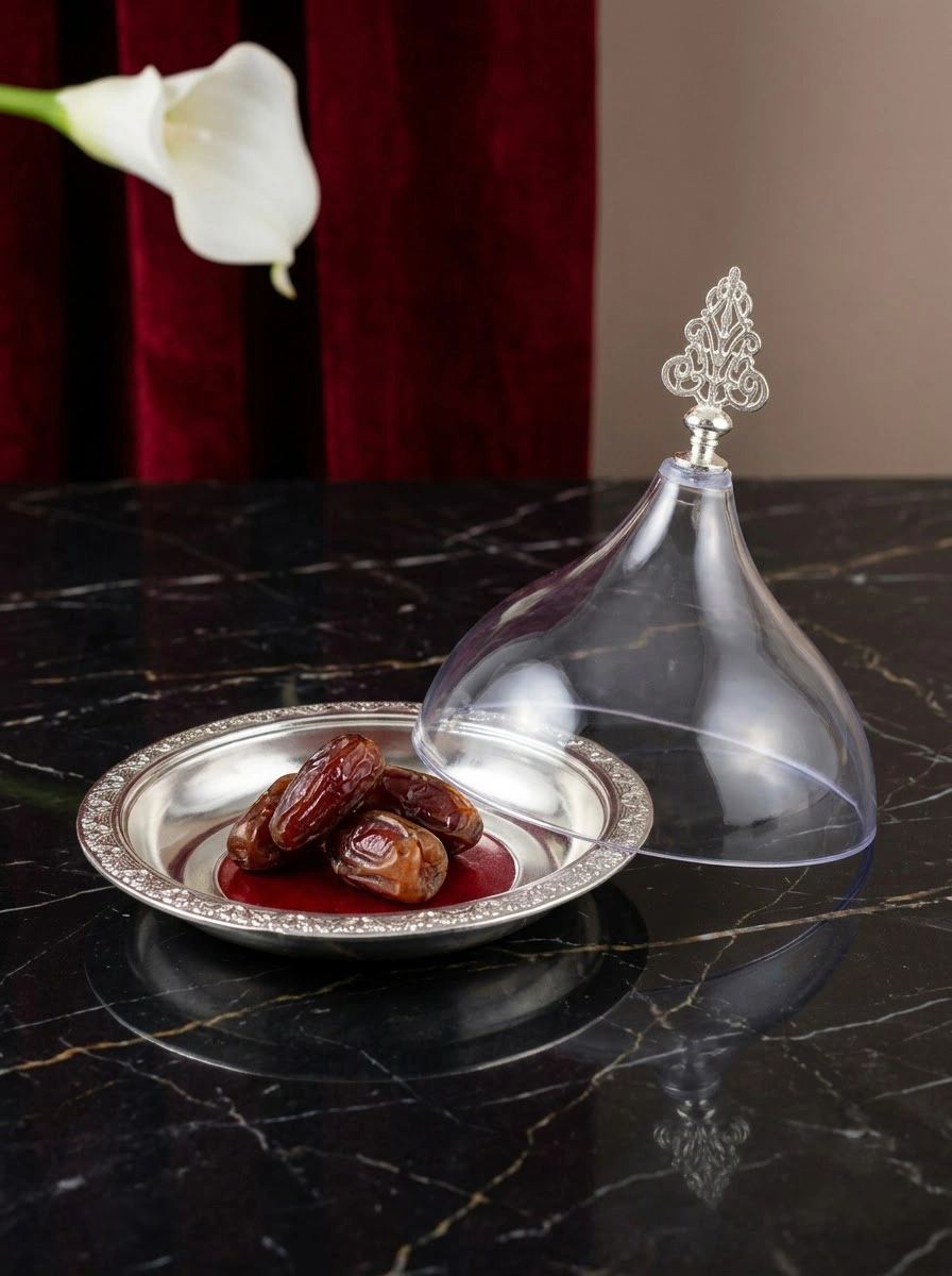 Moroccan Tray with Clear Dome