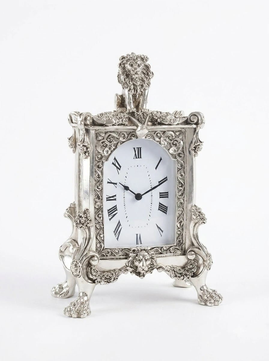 Clock with Lion