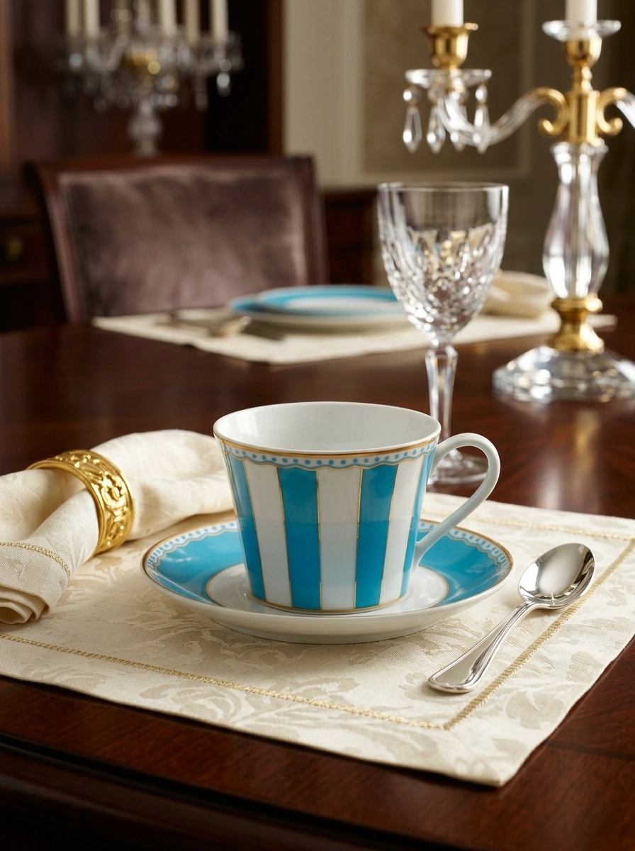 Light Blue Cup Saucer image 2