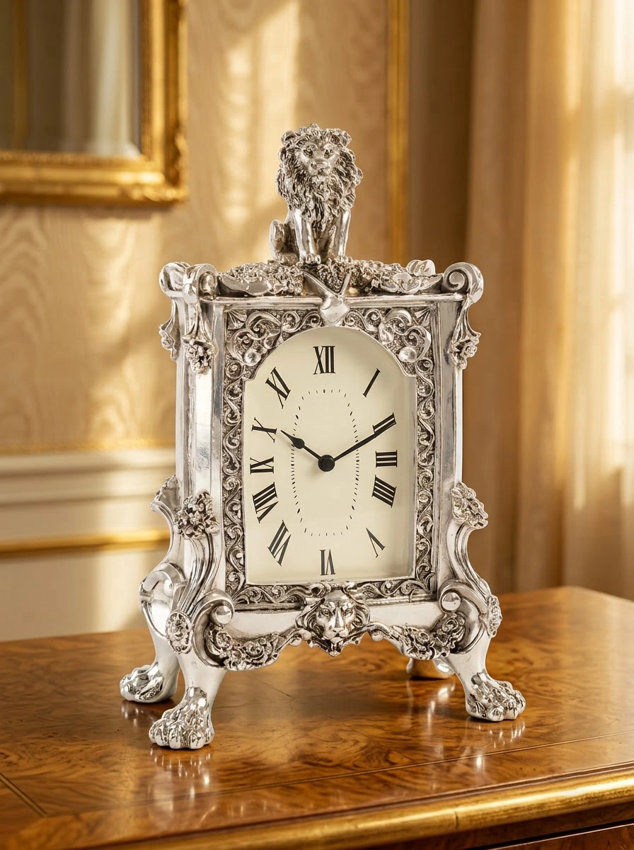Clock with Lion
