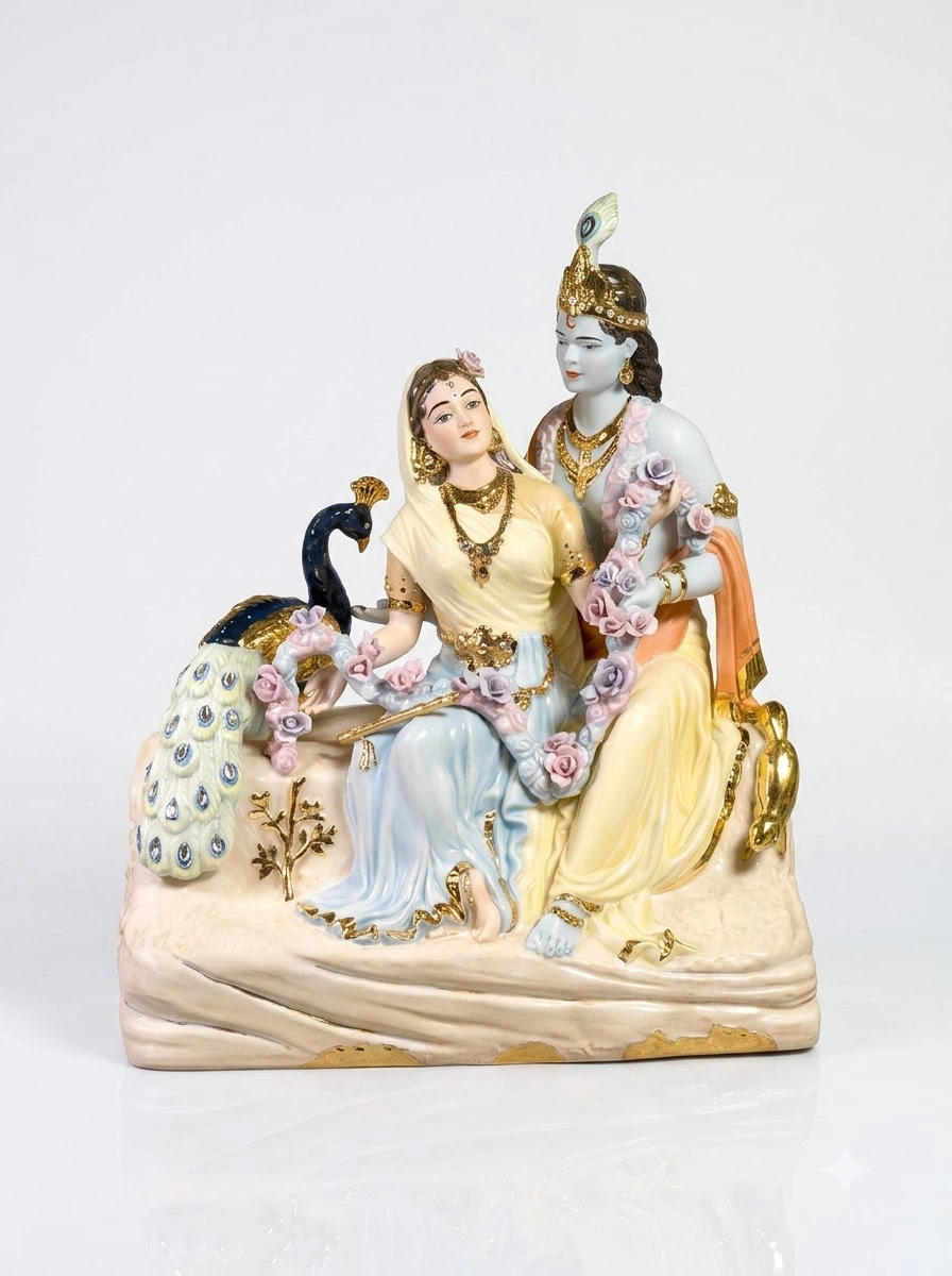 Radha Krishna Ji Porcelain