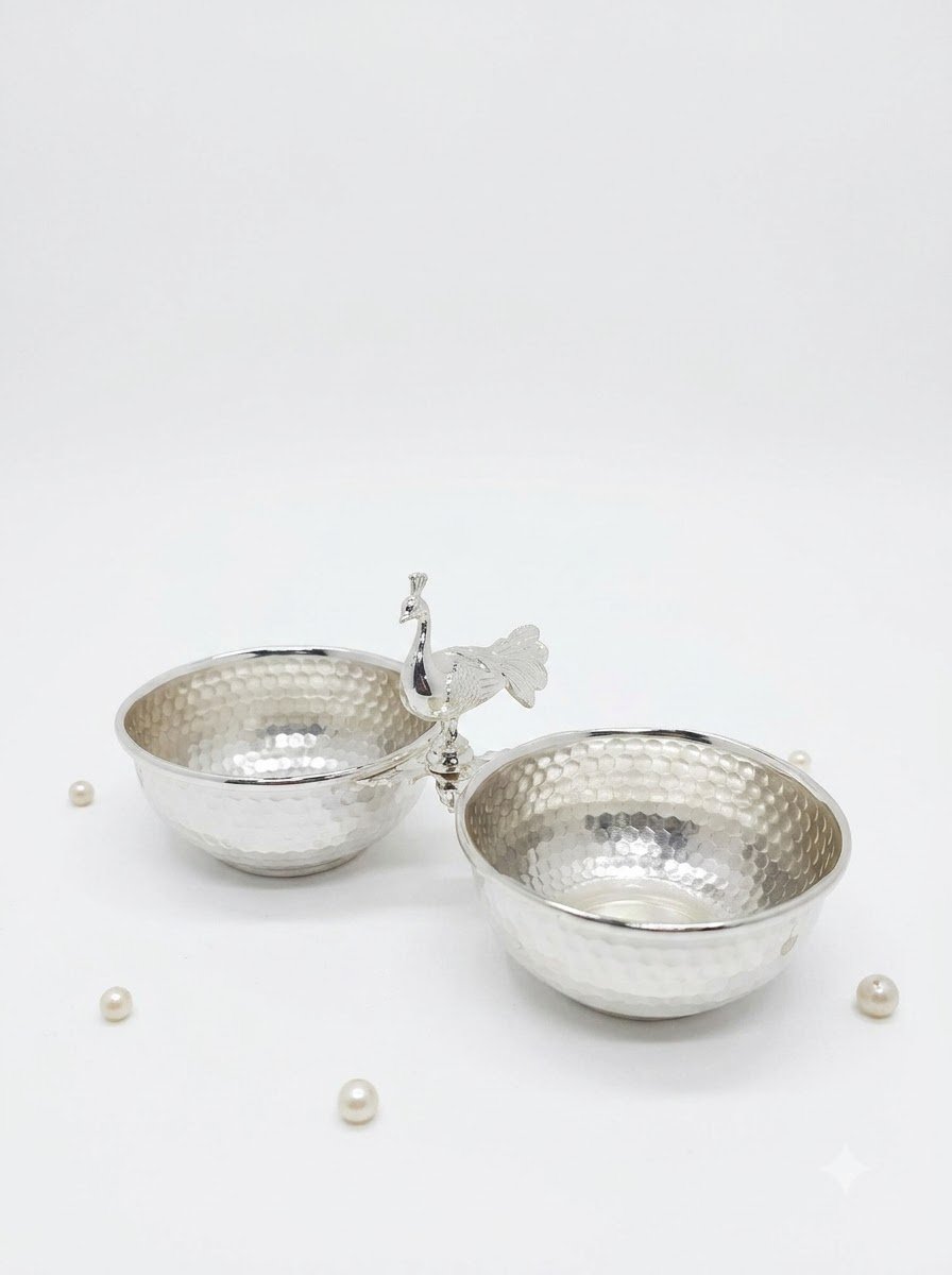 Peacock Motif Bowl Set of 2