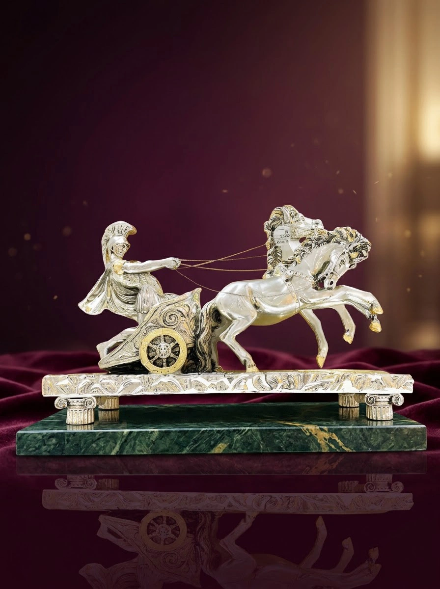 Roman Chariot with Base and Feet