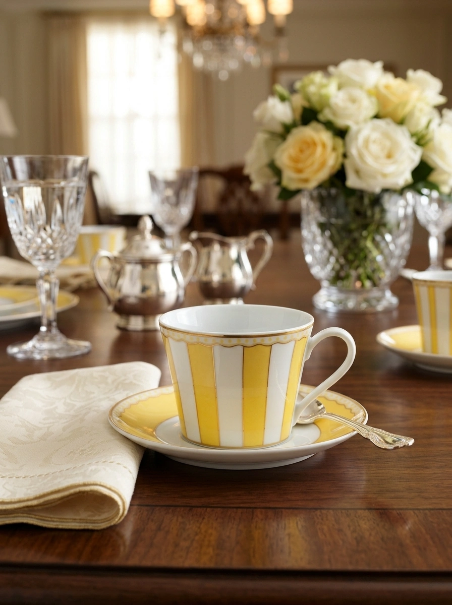 Yellow Cup Saucer