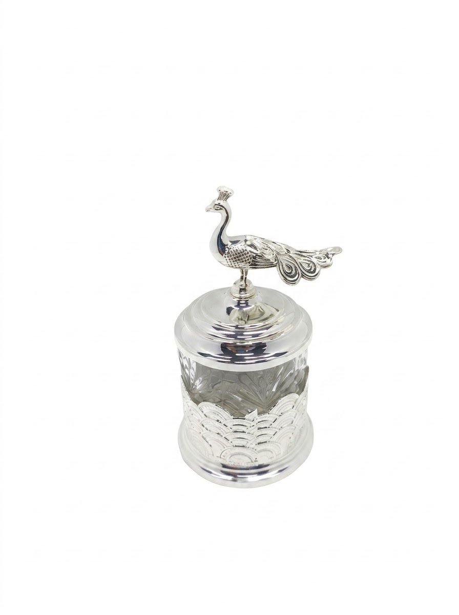 Small Peacock Jar