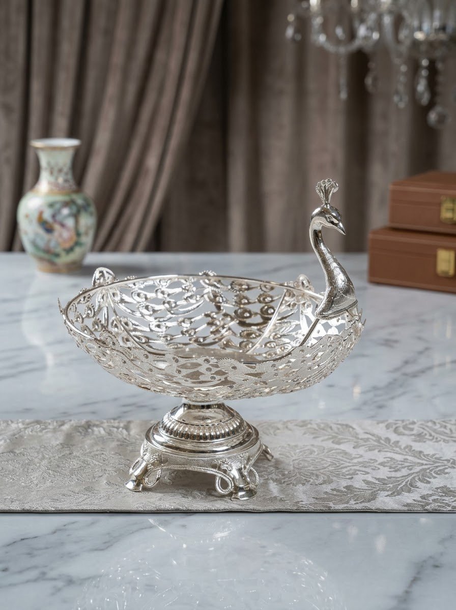 Peacock Footed Candy Bowl (Big)
