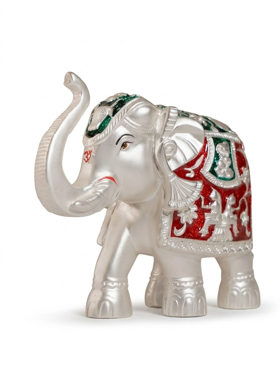 Elephant Multicolor- (Green & Red)