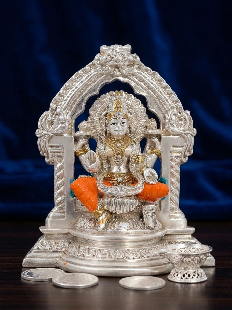 Coloured Laxmi Ji with Arch