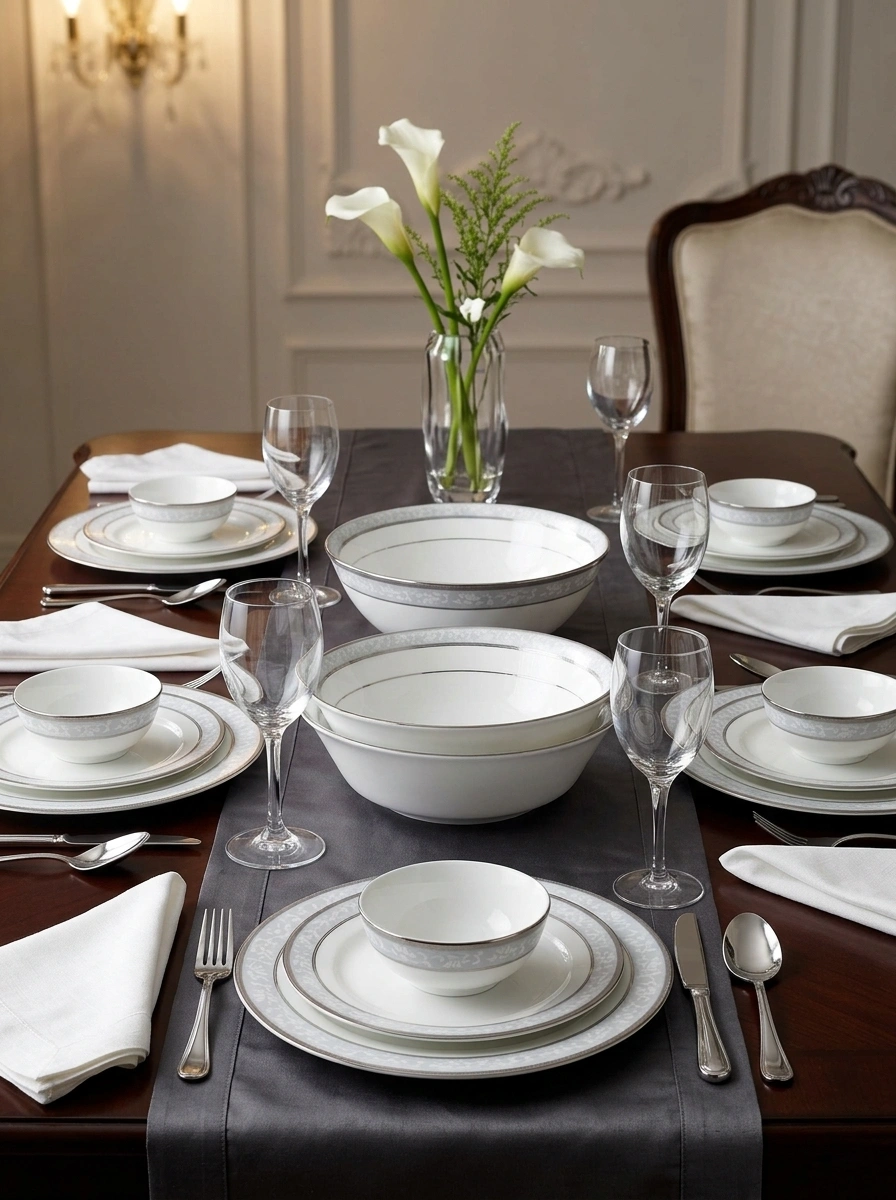 Brunswick Platinum Dinner Set 21 Pc