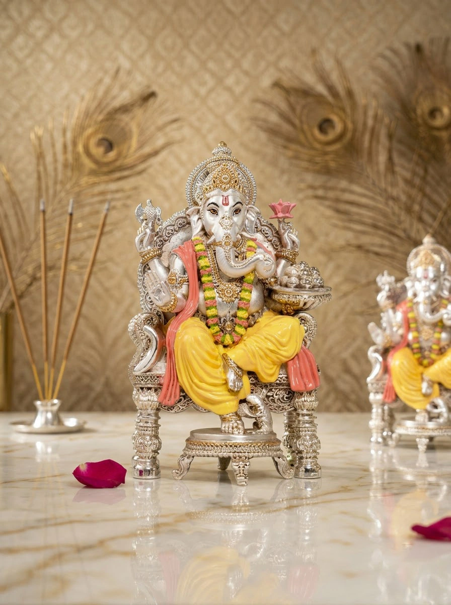 Singhasan Ganesha Medium