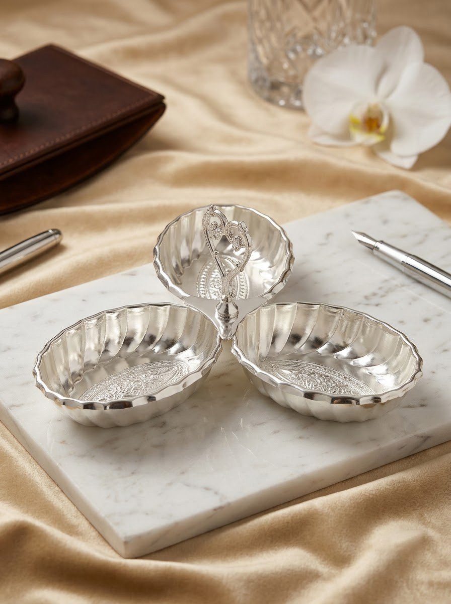Oval Bowl Set of 3 with Handle