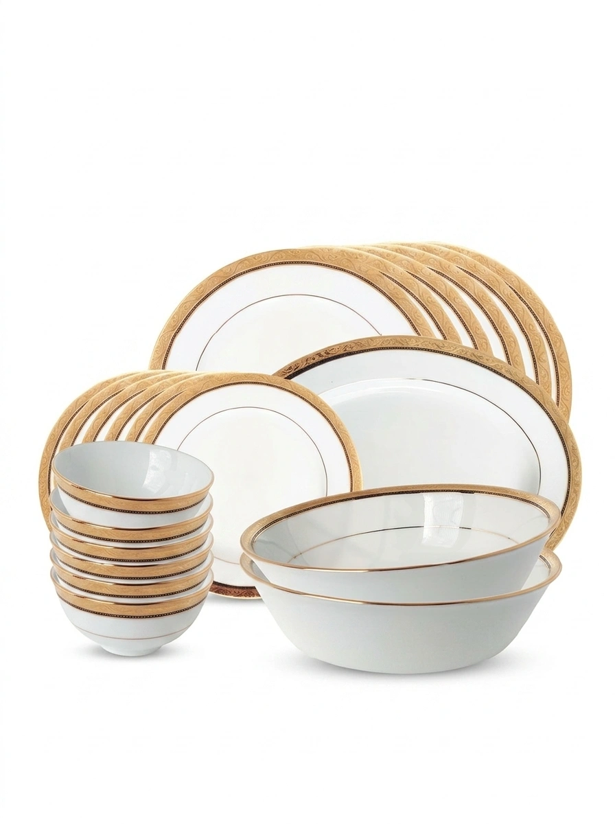 Regent Gold Dinner Set 61 Pc