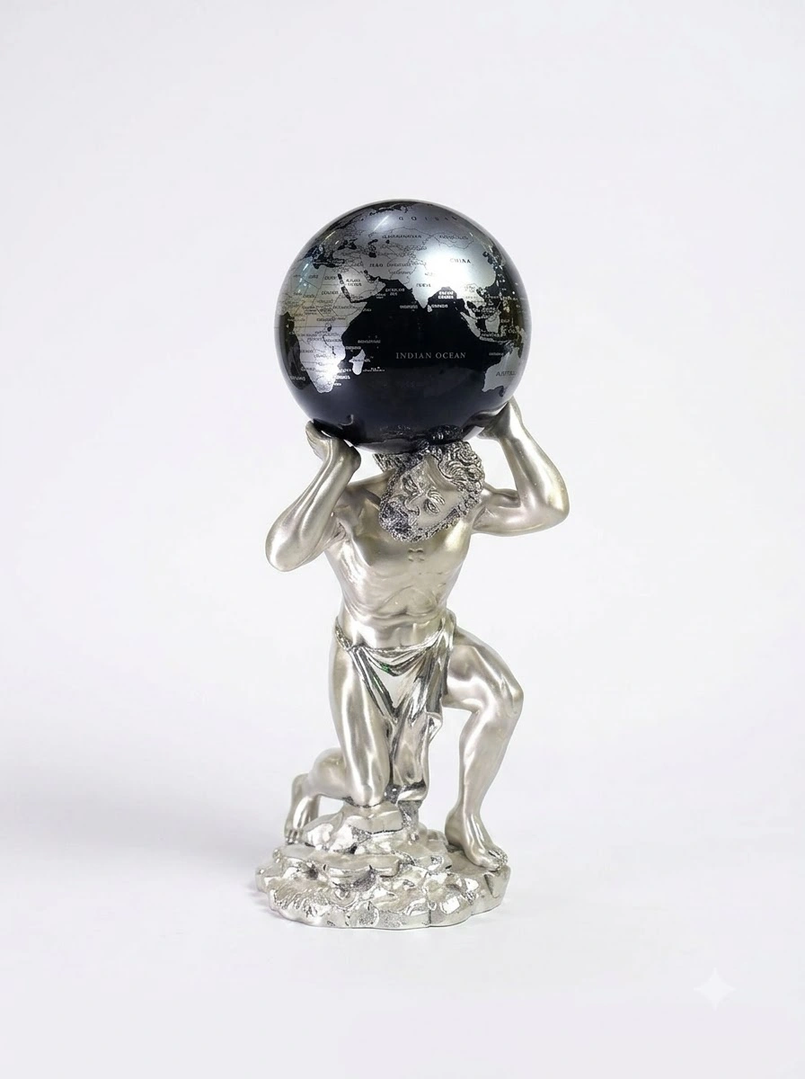 Atlas Carrying Globe on the Black