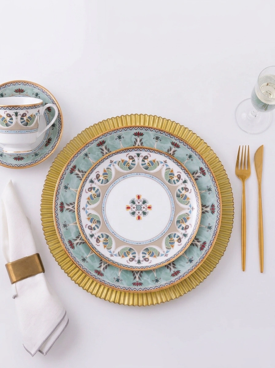 Serene Garden Dinner Set 21 Pc
