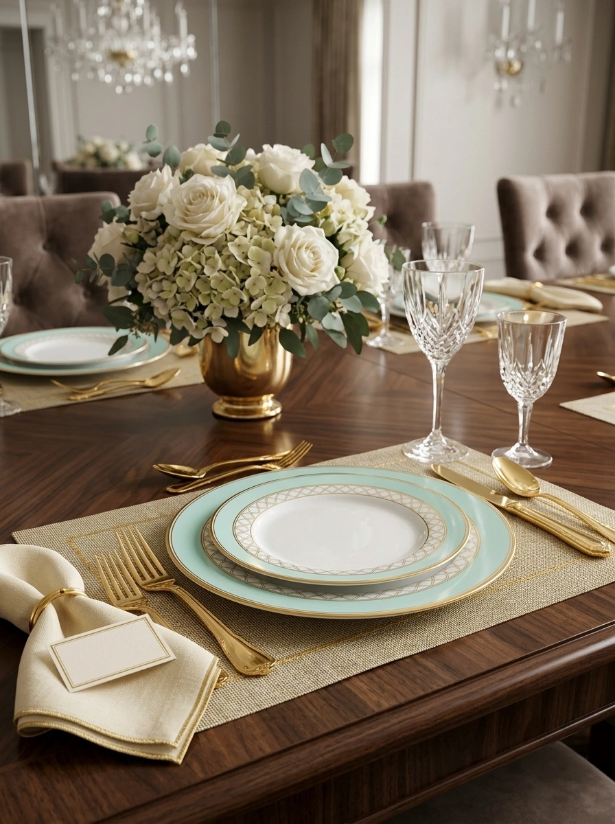 Eternal Mint Plate Set