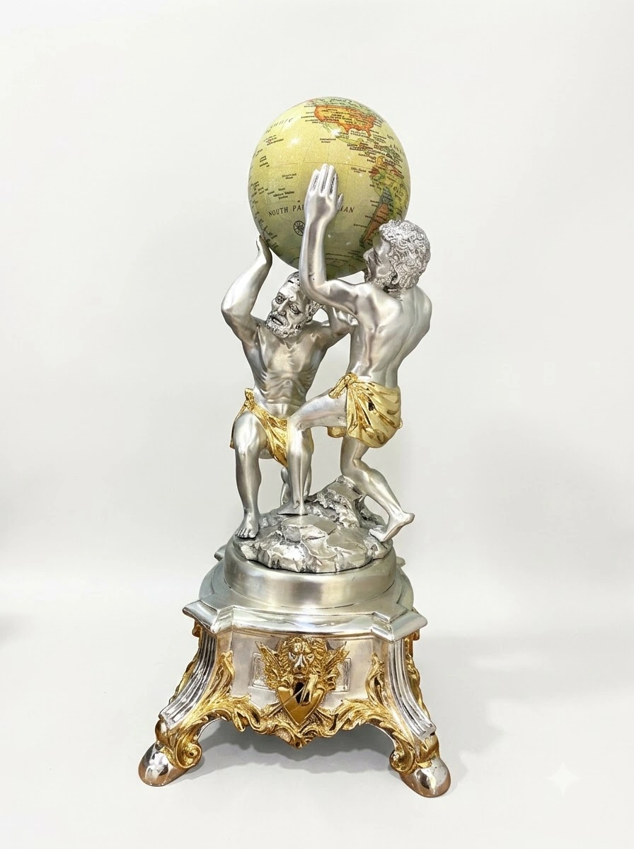 Atlas Two Man Carrying Globe