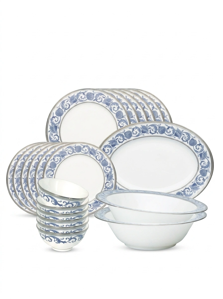 Sonnet In Blue Dinner Set 21 Pcs