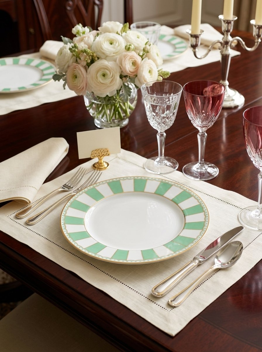 Apple Green Round Plate image 2