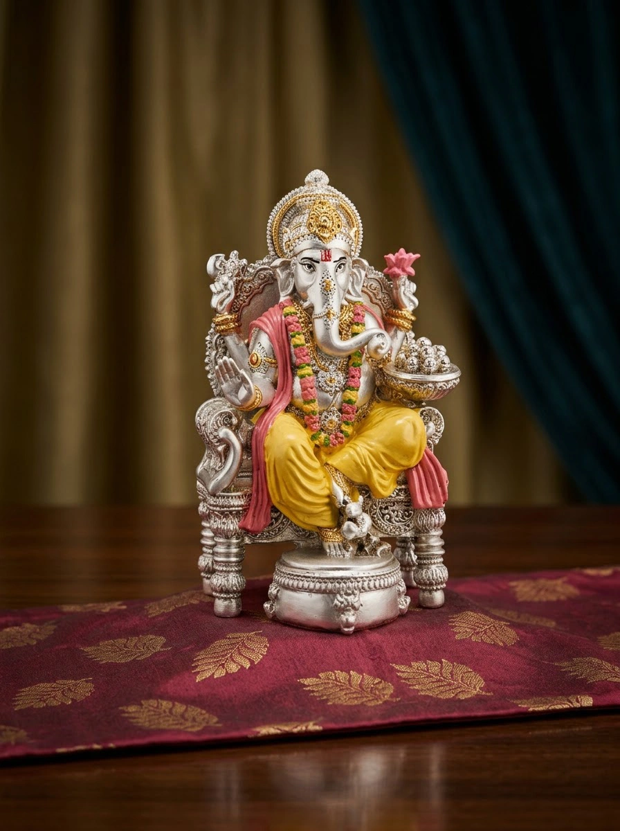 Singhasan Ganesha 5"
