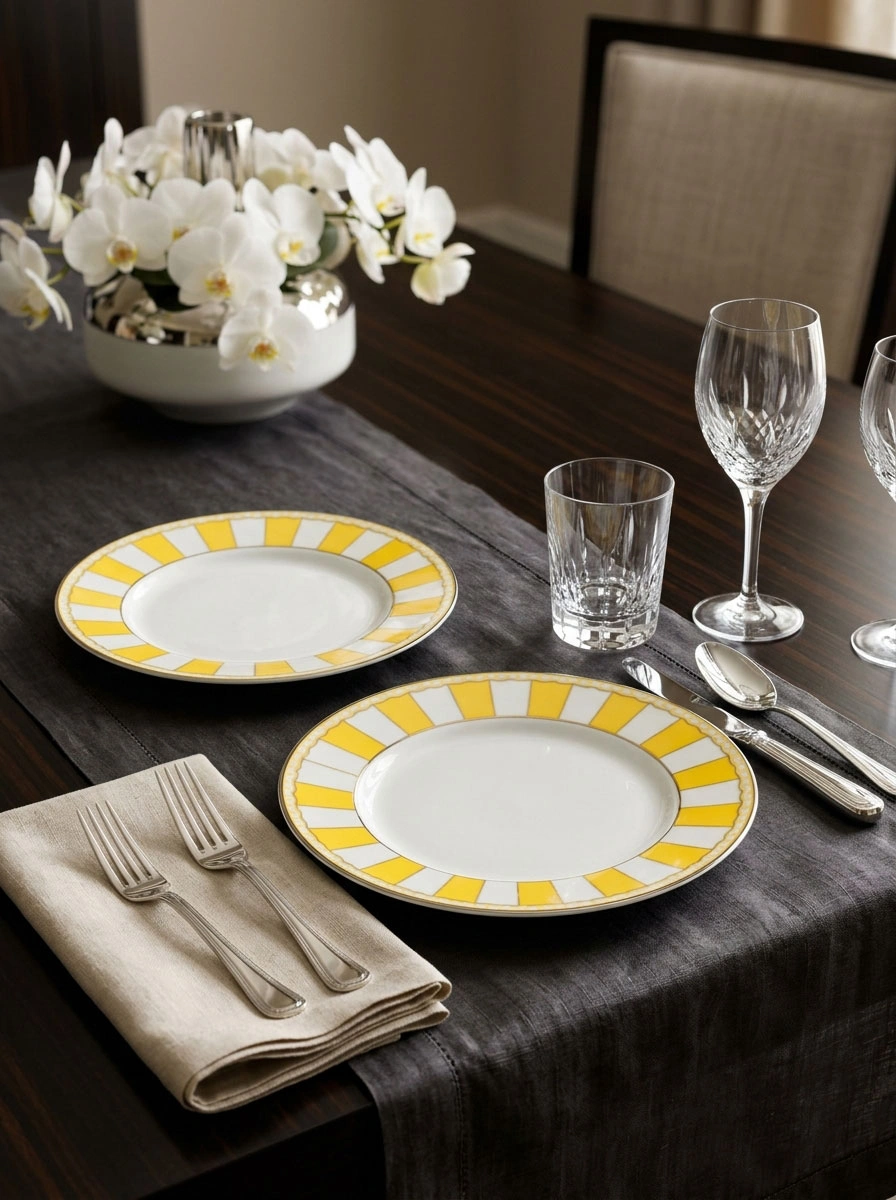 Yellow Round Plate image 2