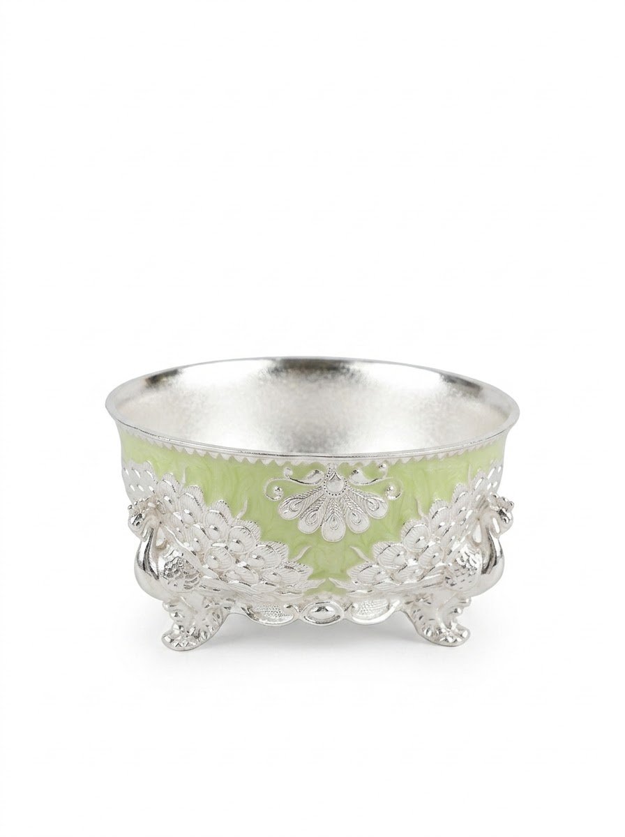 Small Bowl Green Enamel