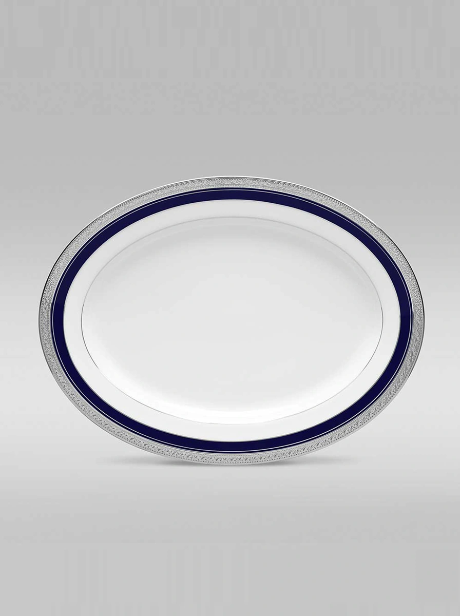Crestwood Cobalt Platinum Dinner Set 61 Pc image 2