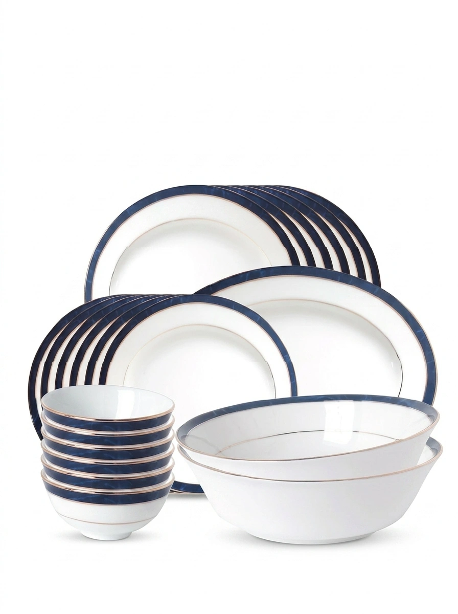 Lazurite Gold Dinner Set 61 Pc